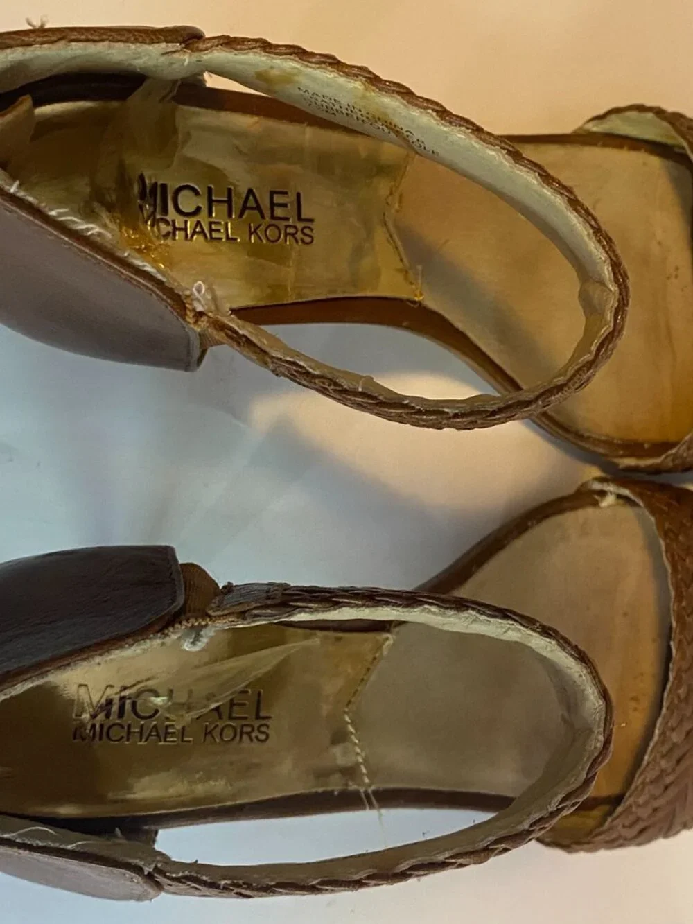 Michael Kors leather heeled sandals